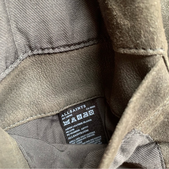 All Saints Aspen Suede Blazer - Picture 9 of 9